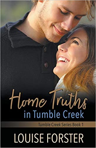 man and woman hugging and looking at each other smiling on a book cover