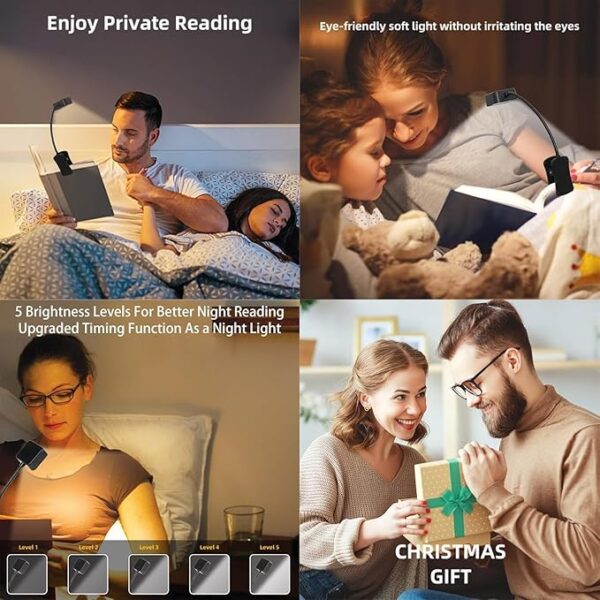 10 pack rechargeable book lights use
