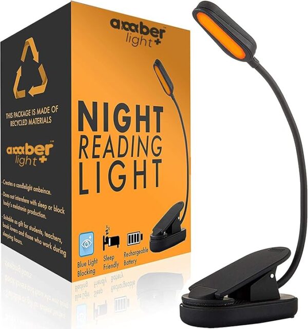 Amber book light