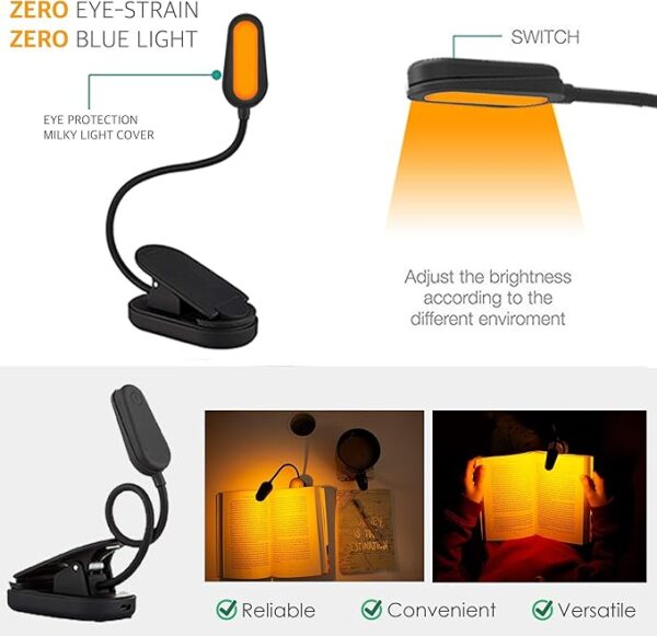 Amber book light feature