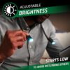 Energizer LED rechargeable black neck light brightness