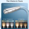 LED neck reading light brightness