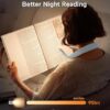 LED neck reading light use