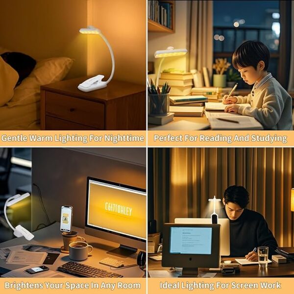Led rechargeable book light use