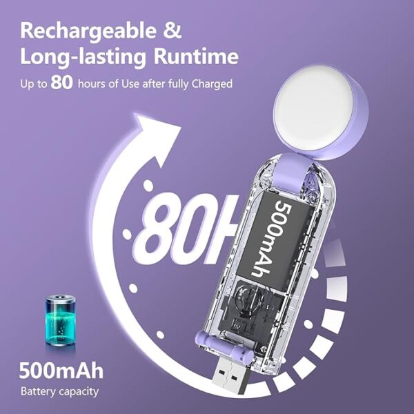 VAVOFO USB rechargeable book light capacity