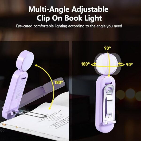 VAVOFO USB rechargeable book light structure