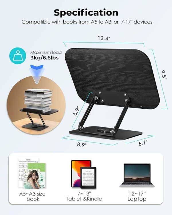 Viozon book stand specification