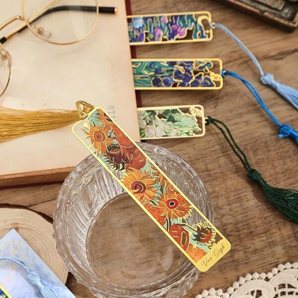 bookmarks with tassel front view