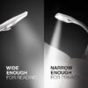 clip on book light feature