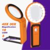 foldable handheld magnifying glass magnification