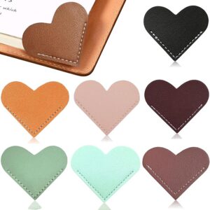 leather heart bookmark