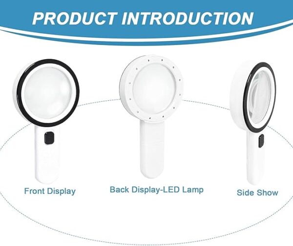 magnifying glass with LED lights design
