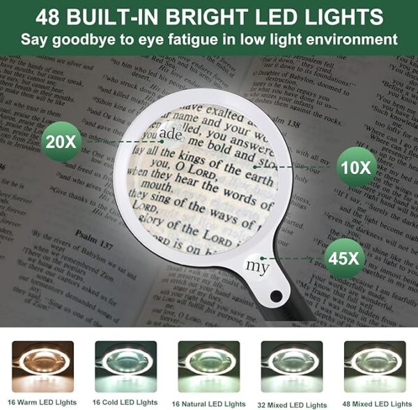 magnifying glass with light details