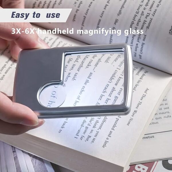 pocket magnifying glass use in text
