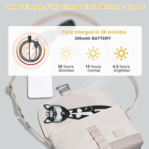 rechargeable book light bookmark battery