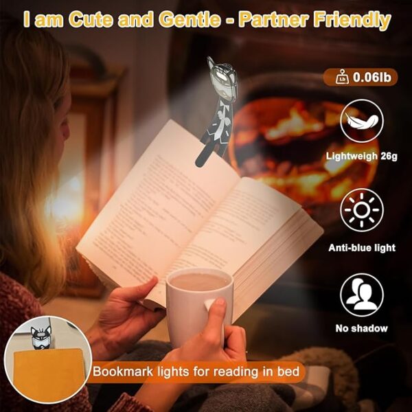 rechargeable book light bookmark use