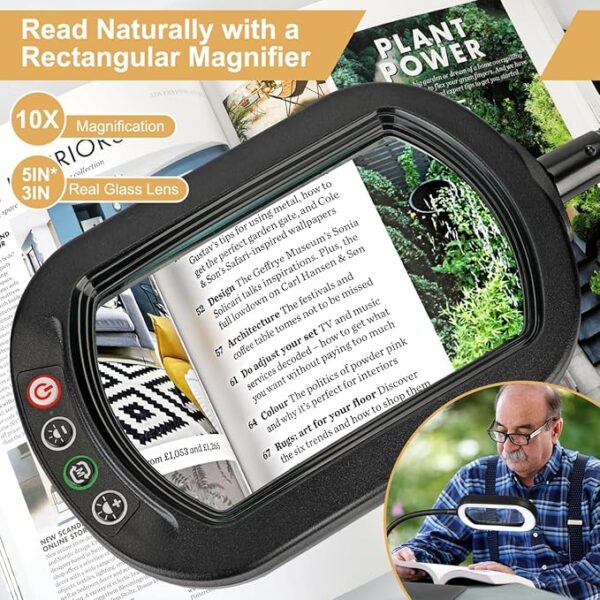 rectangle magnifying glass for reading