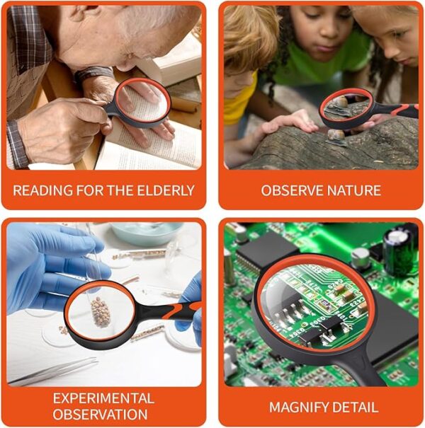 rubber reading magnifier use