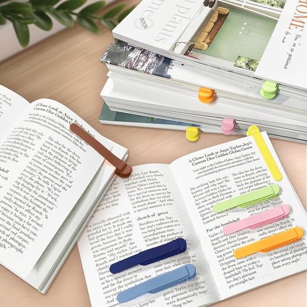 clip book page bookmark colors
