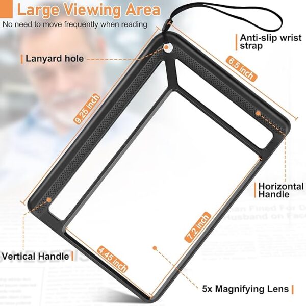 full page magnifying glass design