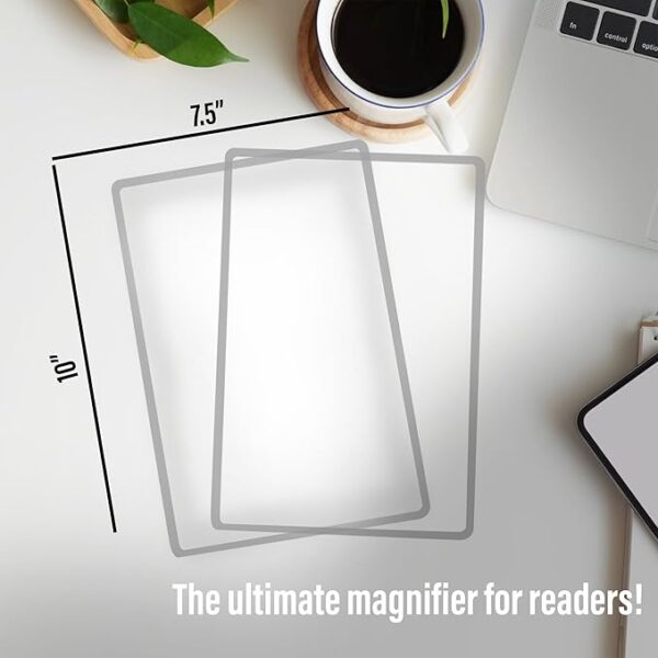 full page premium magnifying sheet size