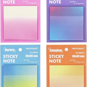 gradient transparent sticky notes