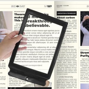 handheld book magnifying sheet