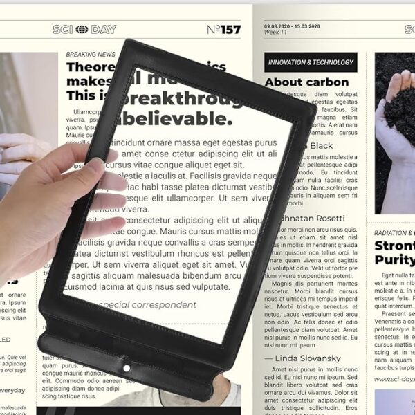 handheld book magnifying sheet