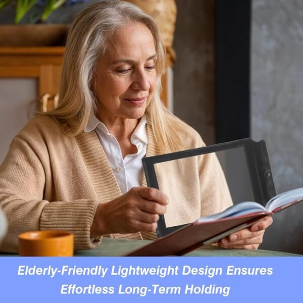 handheld book magnifying sheet elderly friendly