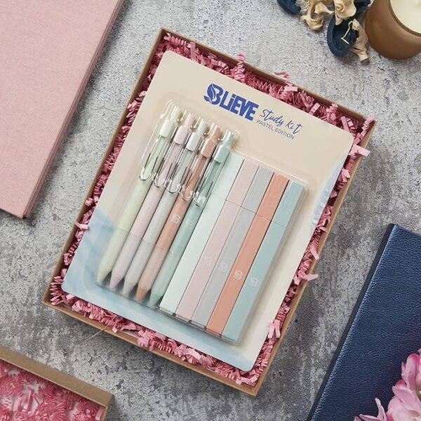 highlighters and gel pens package