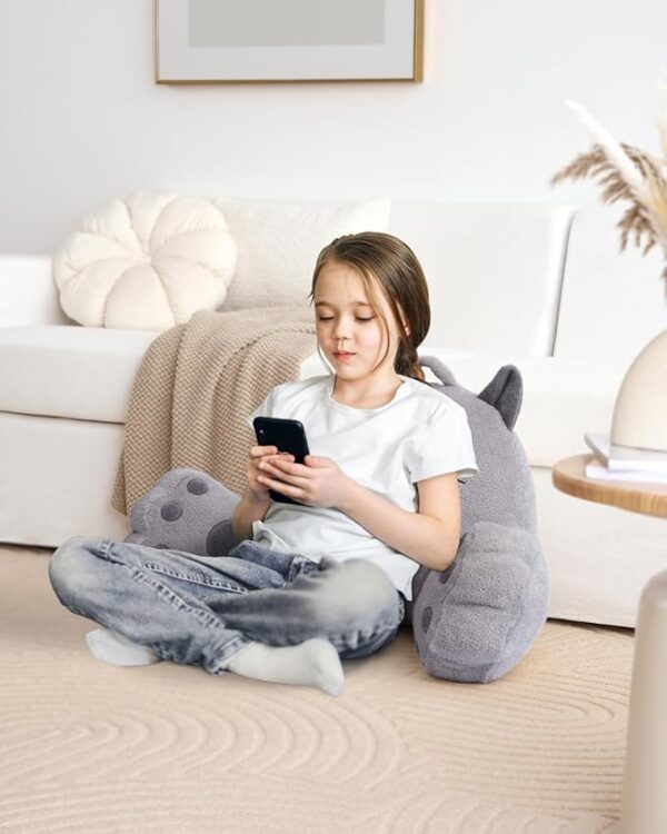 kitty reading pillow kids