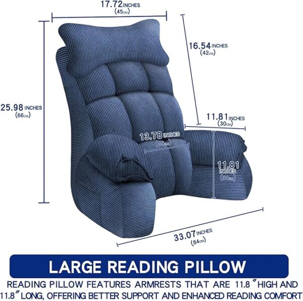 large reading pillow size