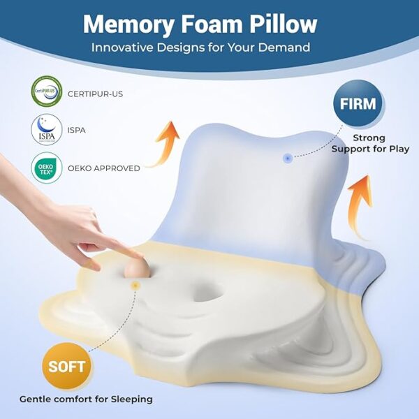 reading pillow for bed memory foam