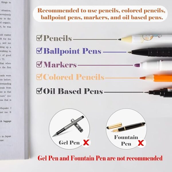 transparent sticky notes with highlighter tape recommended pens