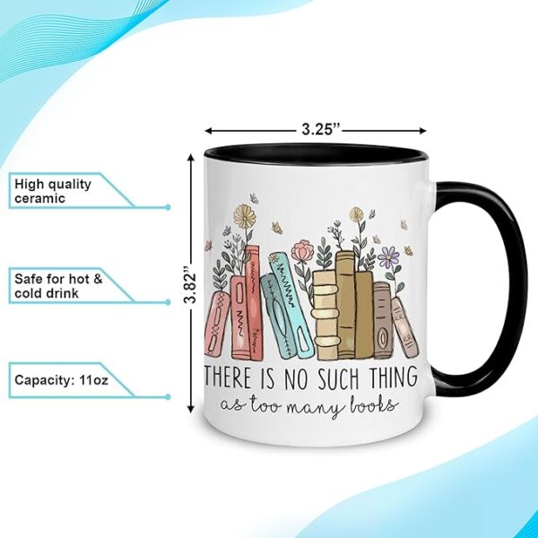Hyturtle book lover coffee mug feature