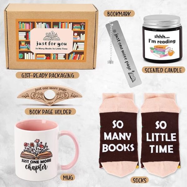 Tuitessine book lover gift set inclusions
