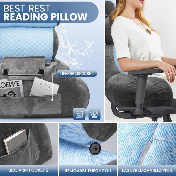 adjustable reading pillow design