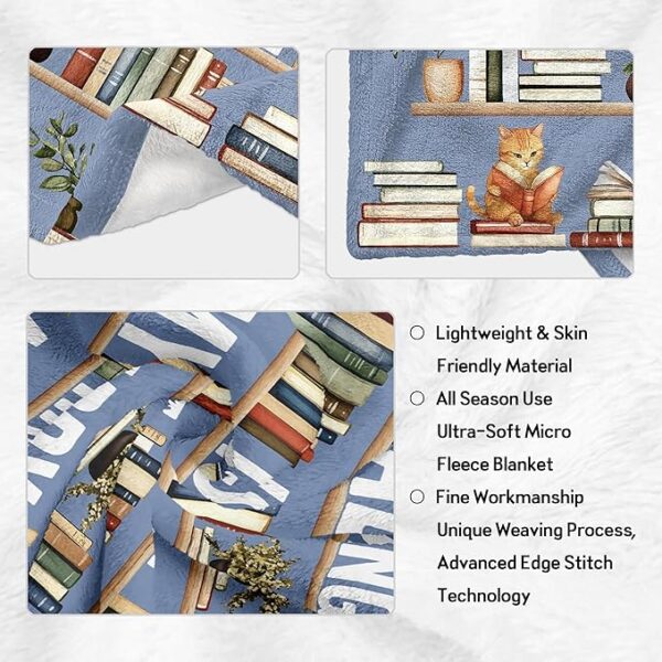 book lover blanket features