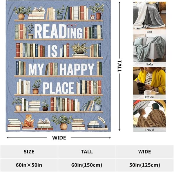 book lover blanket size