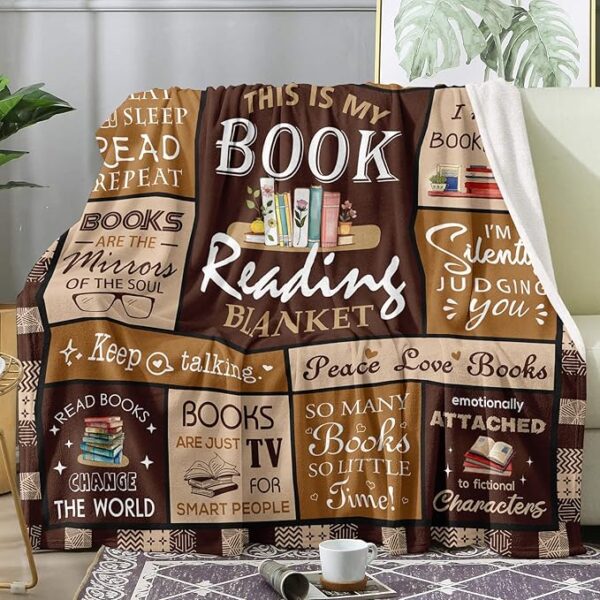 book reading blanket design