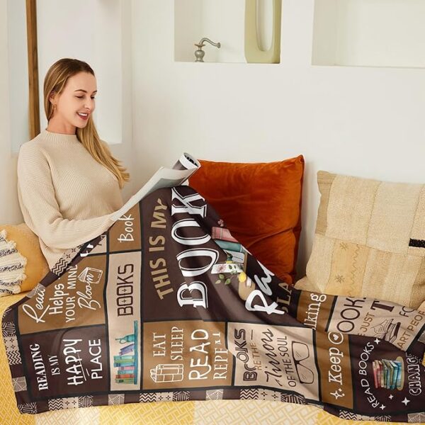 book reading blanket for readers