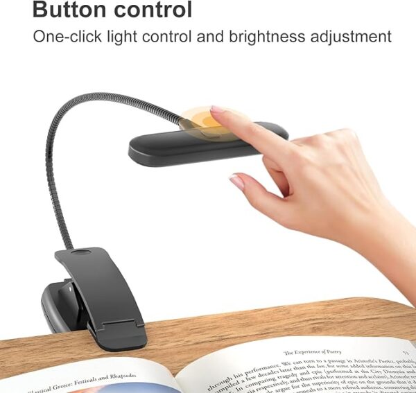 pillow stand with reading light button