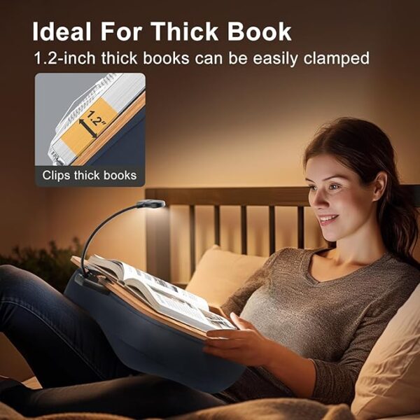 pillow stand with reading light thickness