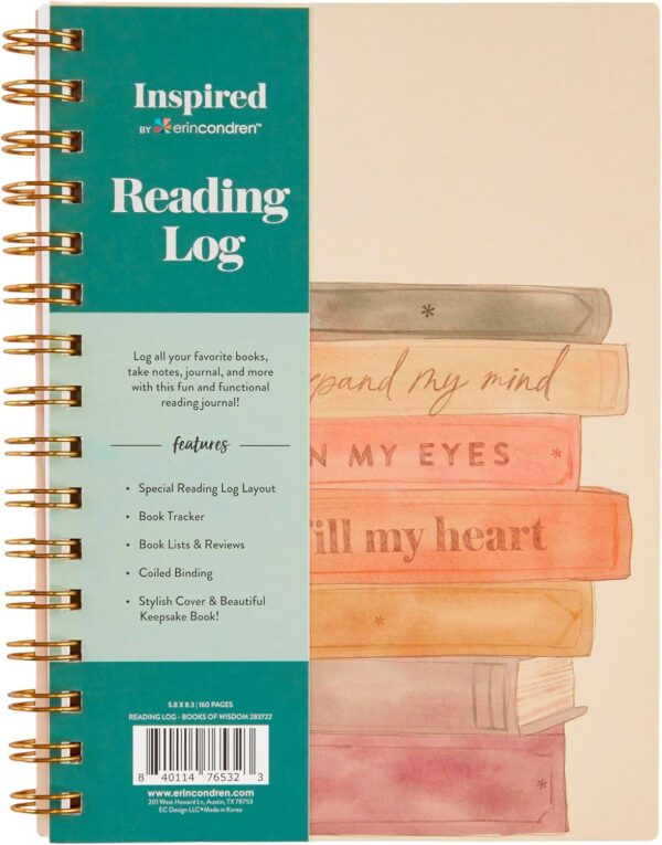 reading log cover