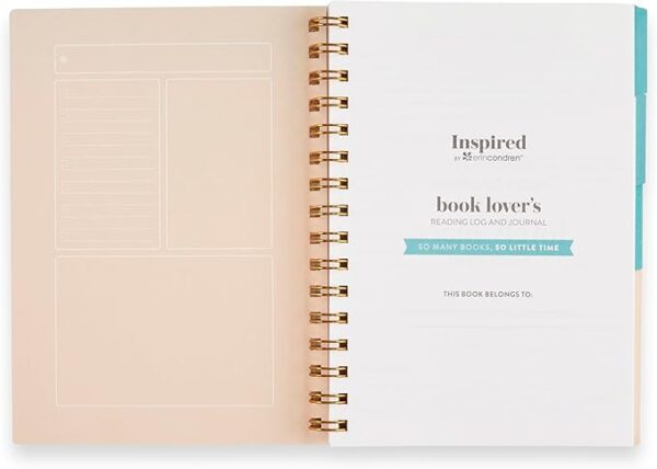 reading log first page