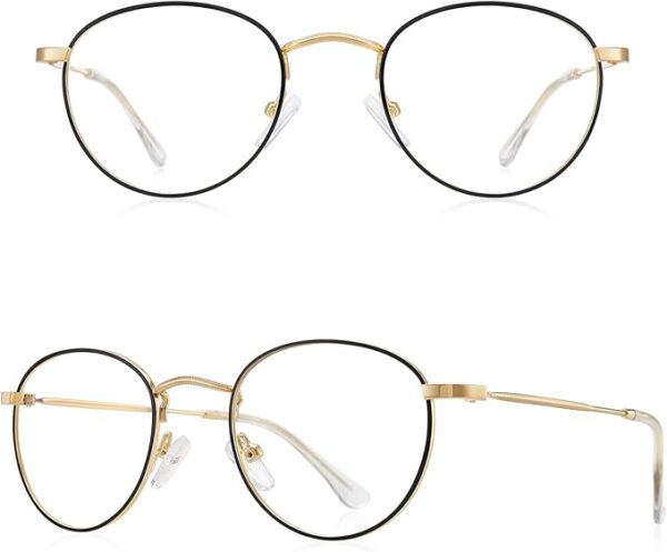 round reading glasses front view