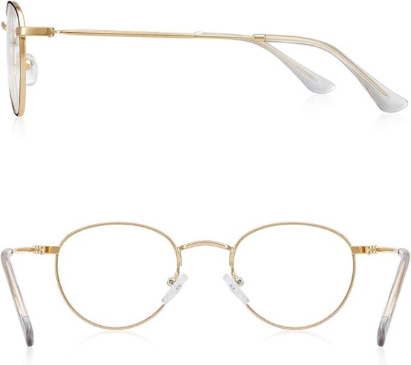 round reading glasses side view