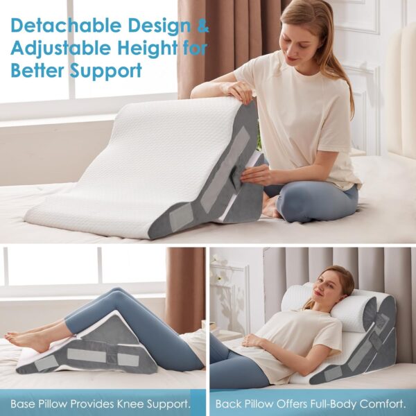 wedge pillow for headboard detachable
