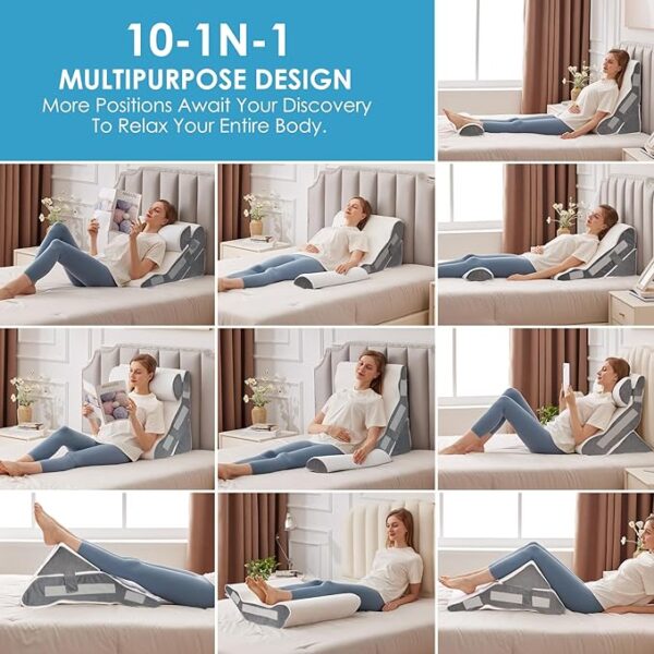 wedge pillow for headboard mutipurpose