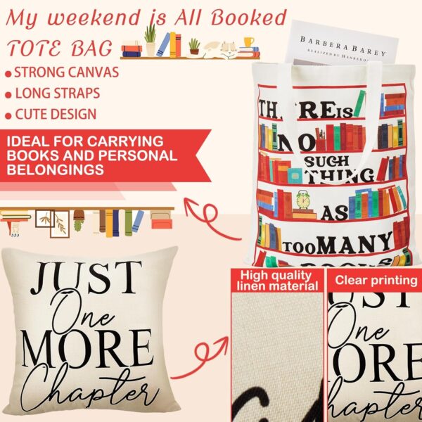 Tioncy book gift set tote and pillow case